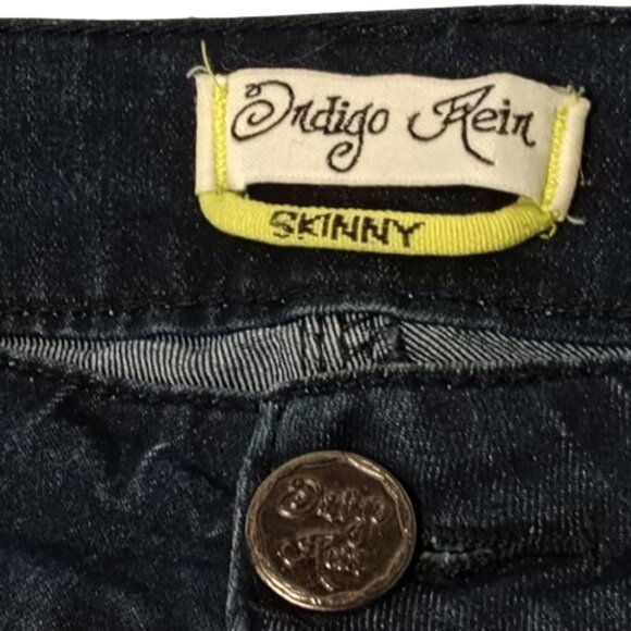 Indigo Rein Dark Wash Skinny Jeans Size 9   Stretch preowned - Picture 4 of 7
